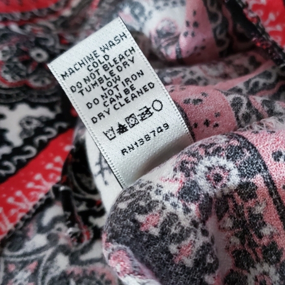 *LN Tie Front Lightweight Business Casual Top Neiman Marcus Med - Picture 9 of 9